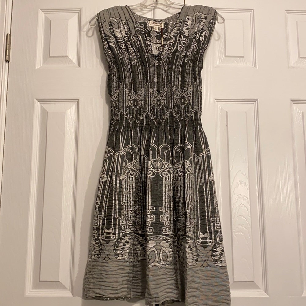 NWT Max Studio Gray and Silver Dress